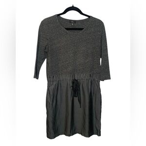 Women’s Silk Blend Clu USA Gray 3/4 Sleeve Dress with Pockets Size XS